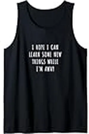 Statement Blend Espero poder aprender algunas cosas nuevas mientras estoy fuera Camiseta sin Mangas