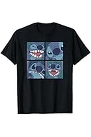 Disney Lilo & Stitch Moods Silly Faces Boxed Up Logo Camiseta