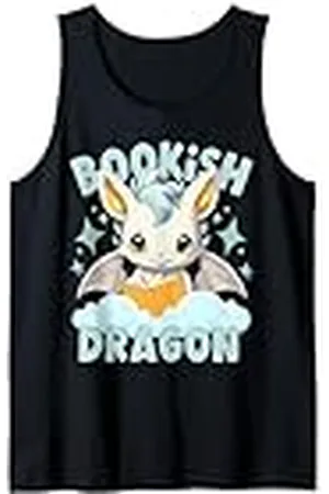 Bibliophile Book Lovers Book Blogger Tees Bookish Dragon Humor Tee Camiseta sin Mangas