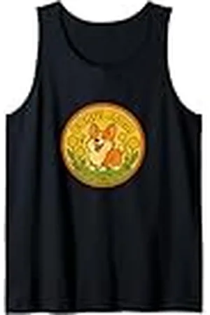 Cat Snugg Galés Corgi Mamá Ilustración Corgis Perro Arte Camiseta sin Mangas