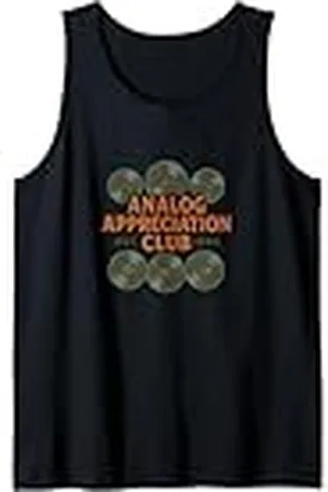 Cat Snugg Analog Appreciation Club Est 1994 Ilustración Vinilos Camiseta sin Mangas