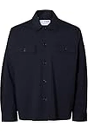 SELECTED Slhreg Lorent Noos Bi-Stretch Overshirt, , XL Hombres