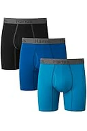 Hanes Comfort Flex Fit® Ultra Soft Cotton Stretch Boxer Briefs 3-Pack (CFFBC3) -Assorted -L -3PK
