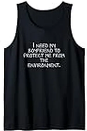 Statement Blend Necesito que mi novio me proteja del medio ambiente. Camiseta sin Mangas