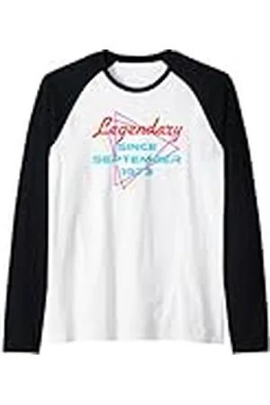 Legend Since Birthday Legendary Since September 1973 Camiseta Manga Raglan