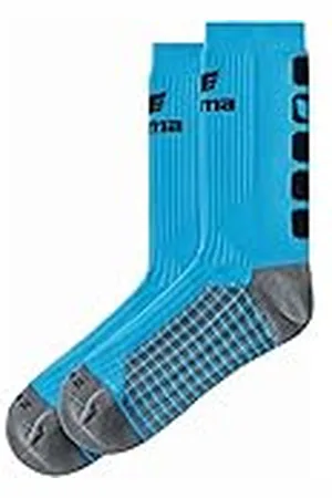 Erima 2181919 - Calcetines - Infantil Mixto, Azul/Negro/Gris (Curacao/Negro) - Talla: 31-34