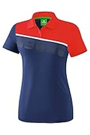 Erima 1111917 Polo de Tenis, Mujer, New Navy/Rojo/Blanco, 34