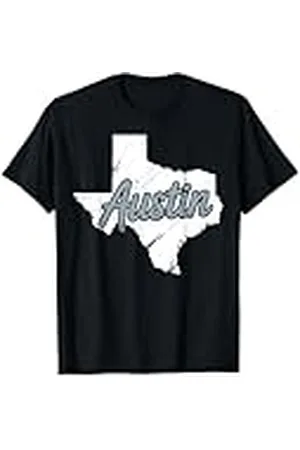 Graphic 365 Austin Texas Retro Distressed Design TX - Regalo de recuerdo de viaje Camiseta