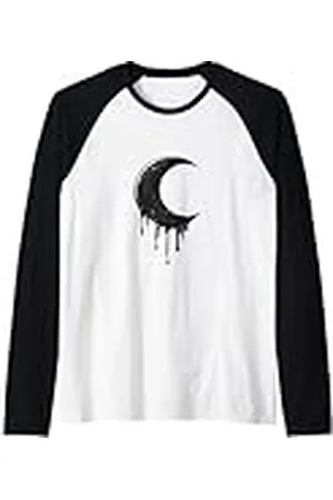 Tshirt Shirt T-Shirt Pullover Hoodie Sweater Style #snirt negro luna oscura media luna camiseta luna falciforme Camiseta Manga Raglan
