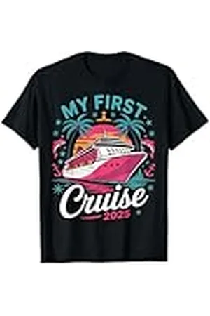 Graphic 365 My First Cruise 2025 Regalo de viaje en crucero de vacaciones familiares Camiseta