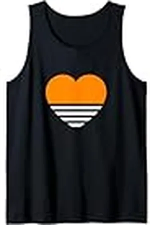 Urban Classic Trends Bonito gráfico minimalista retro con rayas naranjas atrevidas Camiseta sin Mangas