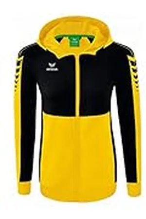 Erima Mujer Six Wings Chaqueta de entrenamiento con capucha, amarillo, 34