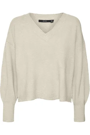 Sueter A La Moda Sueter De Punto Cuello V Manga Larga Marca Mango