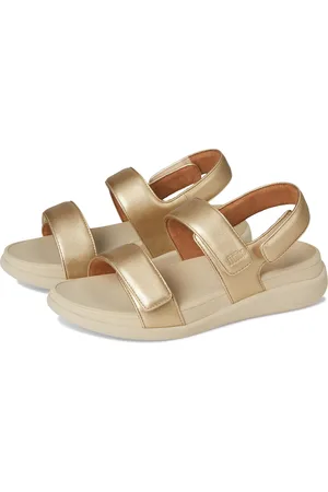 Sandalias Fitflop BARRA Con Tira Trasera Metálica Para Mujer - Negras