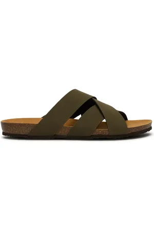 Sandalia Scholl Julien Para Hombre - Cuero Y Textil, Hebilla, Talla Media