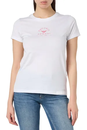 Sudadera EA7 Emporio Armani Mujer Blancas, Logo Series