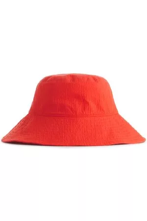 ARKET Mujer Sombreros y Gorros - Seersucker Bucket Hat - Orange