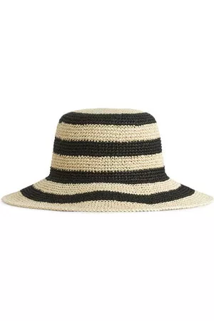 ARKET Mujer Sombreros y Gorros - Crochet Straw Hat - Black