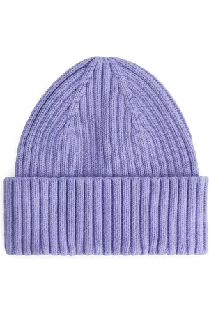 ARKET Gorros - Rib Knit Beanie - Purple