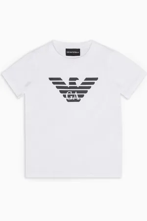 Emporio Armani Camiseta de punto de algodón pima con logotipo