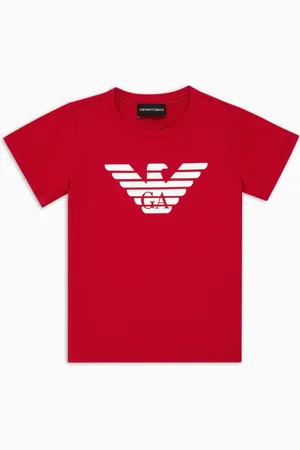 Emporio Armani Camiseta de punto de algodón pima con logotipo