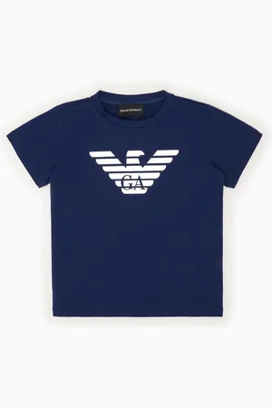 Emporio Armani Camiseta de punto de algodón pima con logotipo