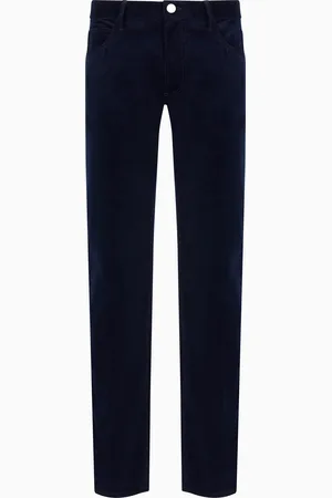 Giorgio Armani Pantalones cinco bolsillos regular fit de denim de algodón elástico