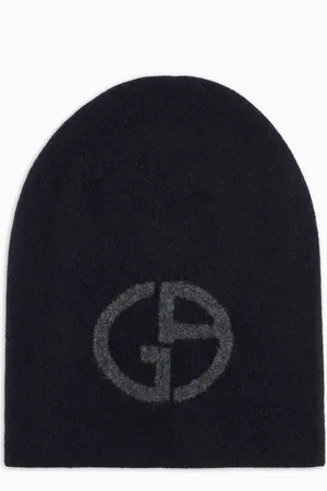 Giorgio Armani Gorro de cachemir con logotipo en tejido jacquard