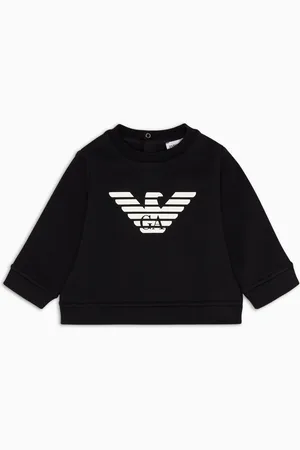 Emporio Armani Sudadera de mezcla de modal con logotipo