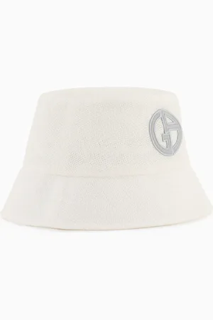 Giorgio Armani Sombrero cloche en mezcla de lino