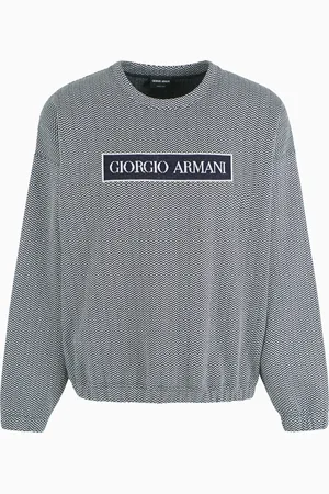 Giorgio Armani Chaqueta de abotonadura sencilla en denim de algodón y seda de la colección Denim