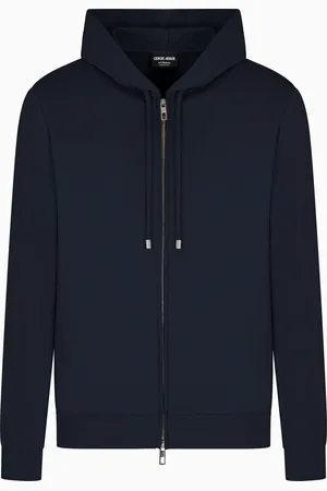 Giorgio Armani Sudadera con capucha de paño de cachemir puro