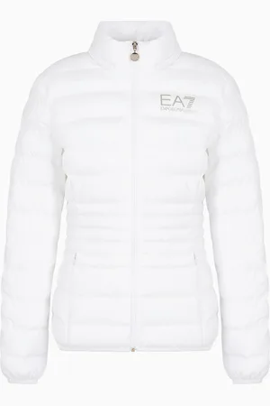 EA7 Chaqueta acolchada Core Lady de tejido técnico reciclado con capucha