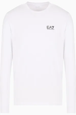 EA7 Camiseta de manga larga de algodón Core Identity