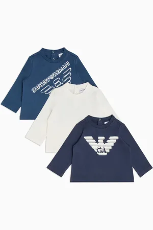 Emporio Armani Paquete de tres jerséis de punto con estampado de águila ASV