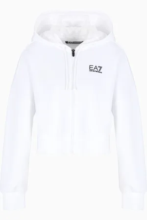 EA7 Sudadera con capucha de lujoso tejido interlock elástico Tennis Pro