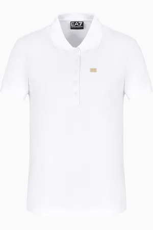 EA7 Polo Core Lady de punto de algodón elástico