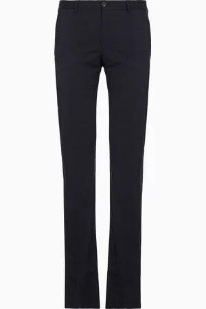 Giorgio Armani Pantalones sin pinzas de lana virgen