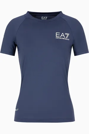 EA7 Camiseta de cuello redondo Tennis Pro de tejido técnico VENTUS7