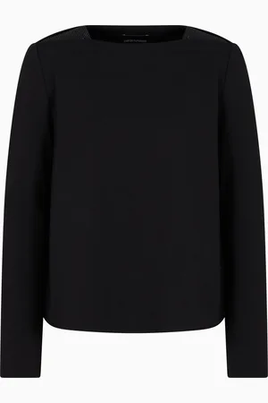Emporio Armani Sudadera de punto interlock con aplicaciones de microtachuelas