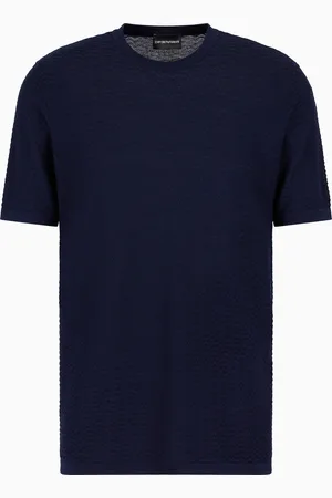 Emporio Armani Jersey de mezcla de lyocell elaborado en punto fantasía en relieve ASV