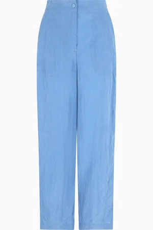 Emporio Armani Pantalones de cupro técnico