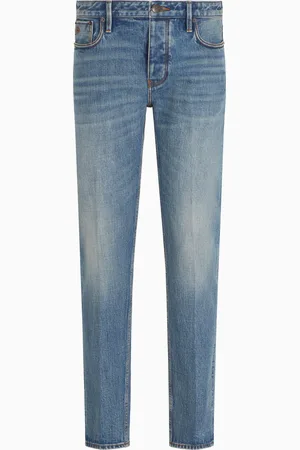 Emporio Armani Vaqueros J75 slim fit de denim con orillo