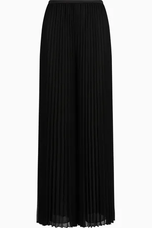 Emporio Armani Pantalones plisados de georgette técnico