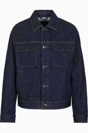 Emporio Armani Chaqueta en denim lavado aclarado