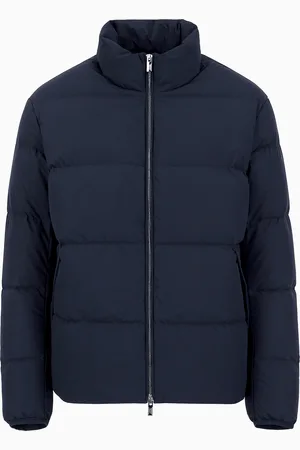 Emporio Armani Chaqueta de plumas con cremallera completa de nailon acolchado