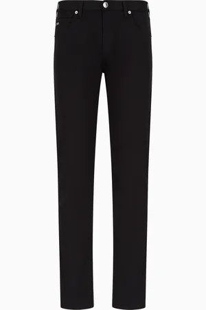 Emporio Armani Vaqueros J45 regular fit de gabardina elástica