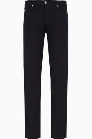 Emporio Armani Vaqueros J45 regular fit de gabardina elástica