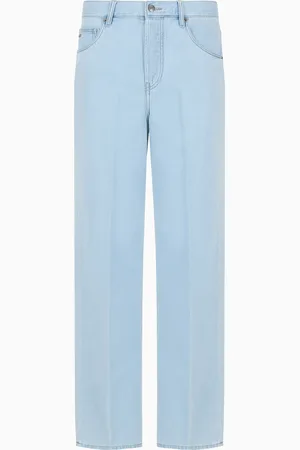 Emporio Armani Vaqueros J74 de corte holgado en denim con mezcla de lyocell de tacto suave