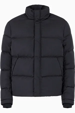 Emporio Armani Chaqueta de plumas acolchada con águila integral en tejido jacquard